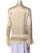 Ralph Lauren Black Label Silk Crew Neck Blouse