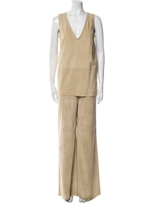 Ralph Lauren Black Label Lambskin Pant Set