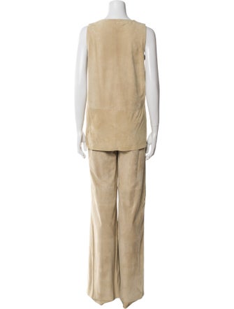 Ralph Lauren Black Label Lambskin Pant Set