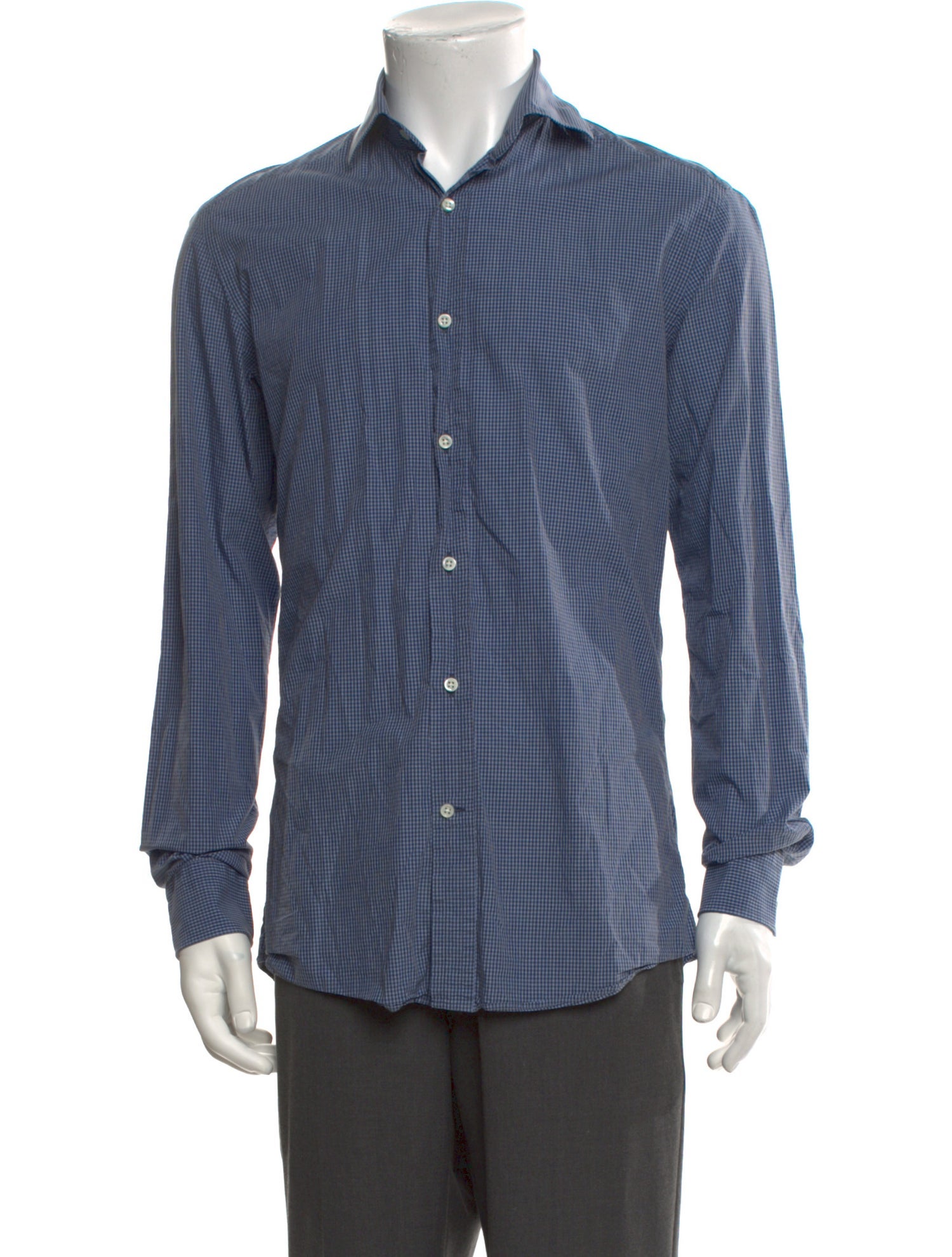 Ralph Lauren Black Label Plaid Print Long Sleeve Shirt