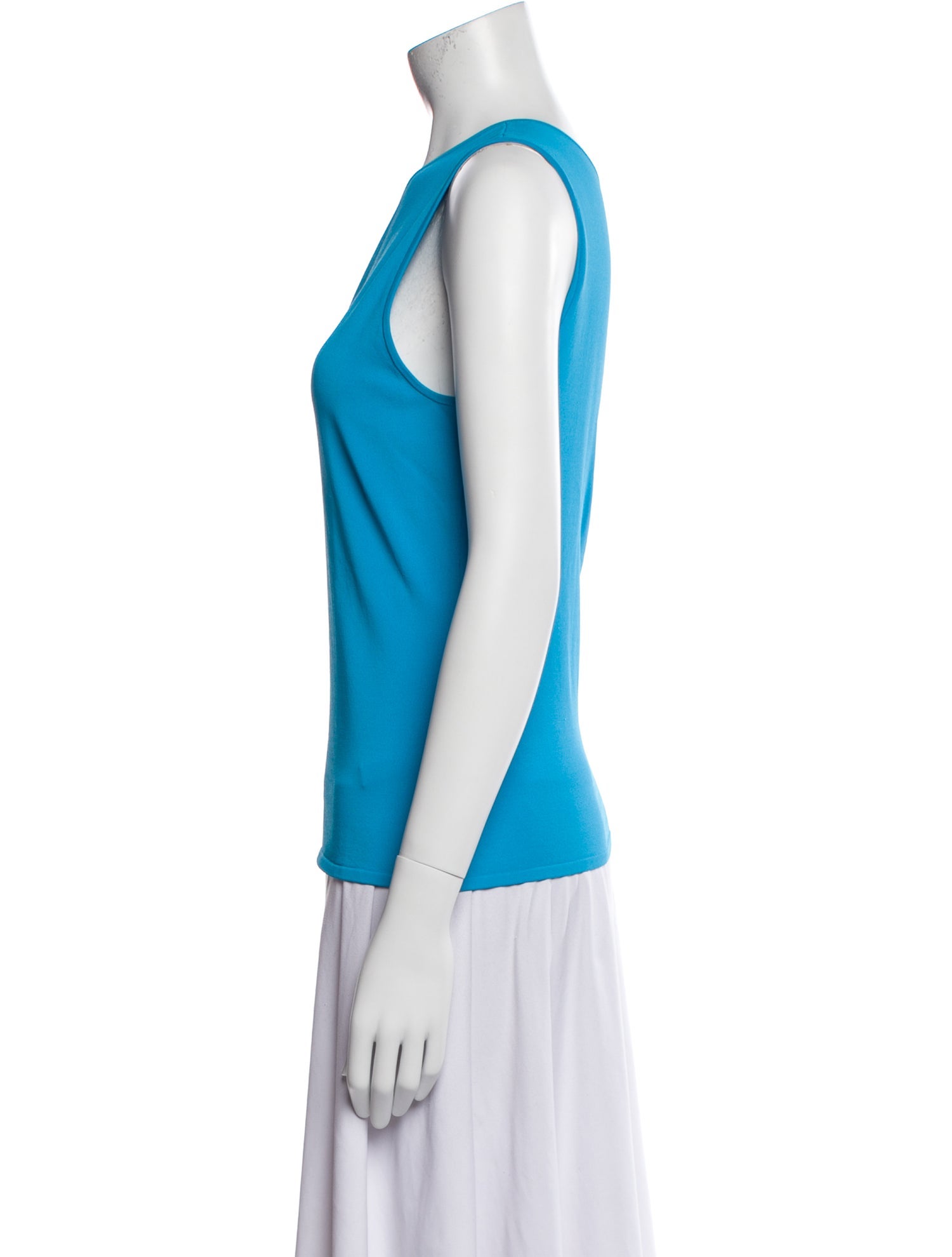 Ralph Lauren Black Label One-Shoulder Sleeveless Top