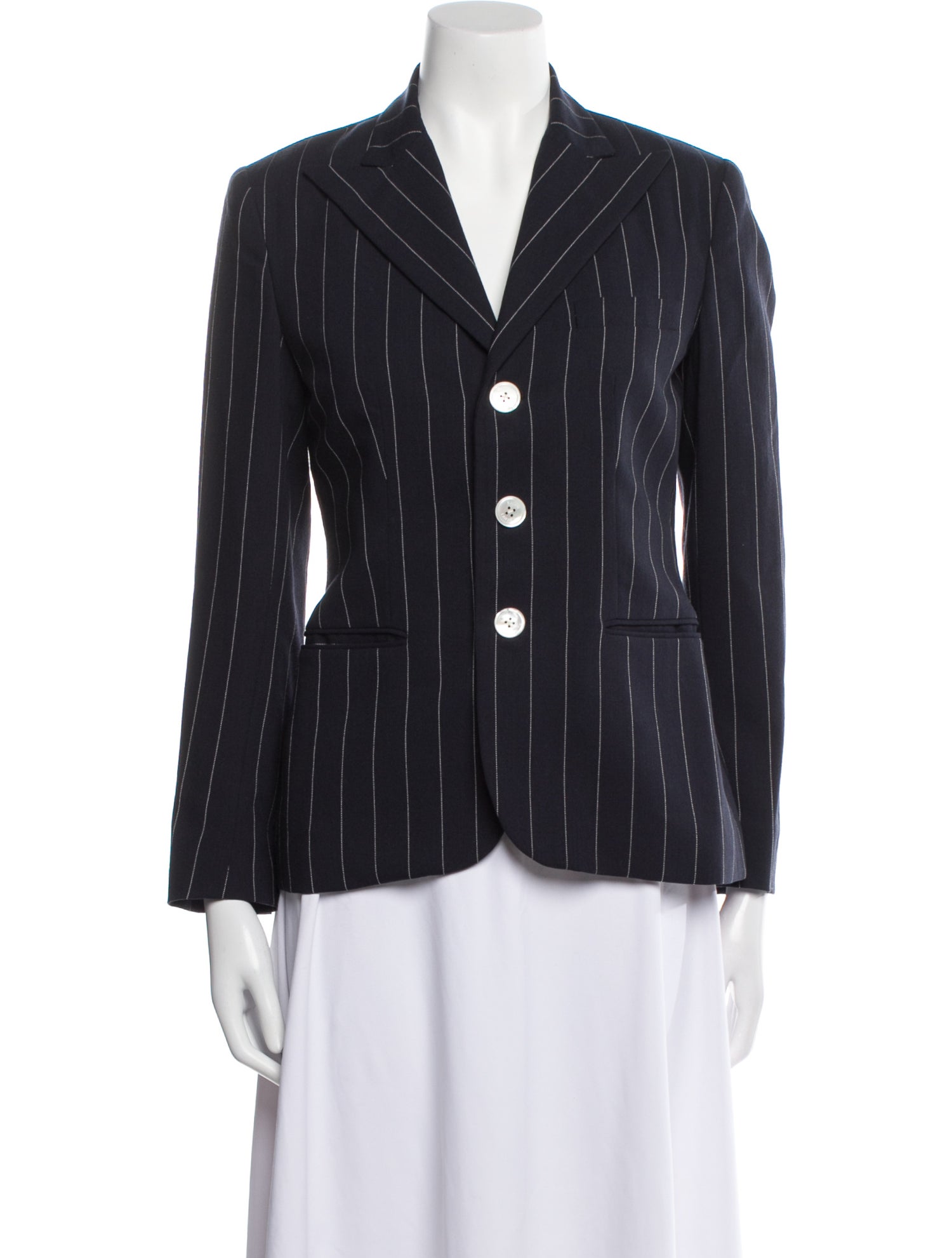 Ralph Lauren Black Label Wool Striped Blazer