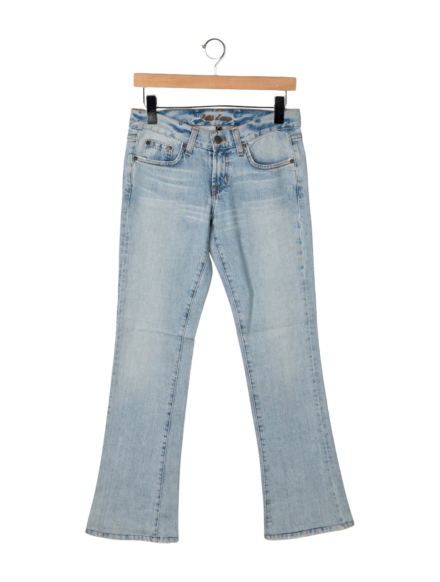 Ralph Lauren Black Label Mid-Rise Straight Leg Jeans