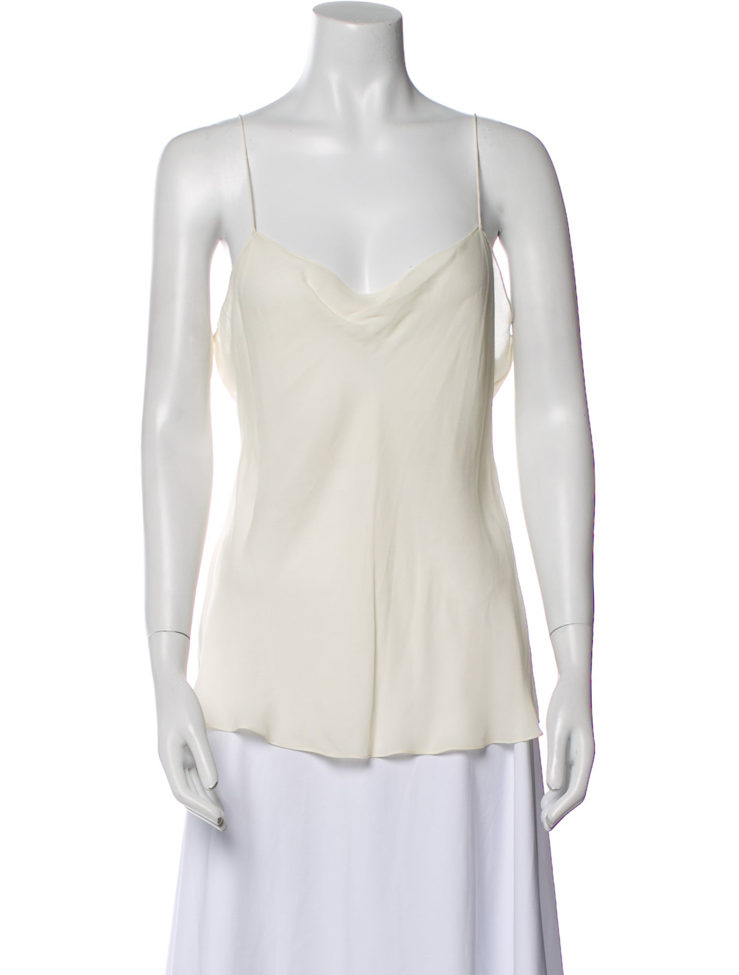 Ralph Lauren Black Label Silk Cowl Neck Top