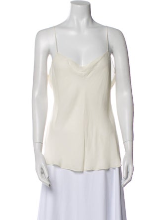 Ralph Lauren Black Label Silk Cowl Neck Top