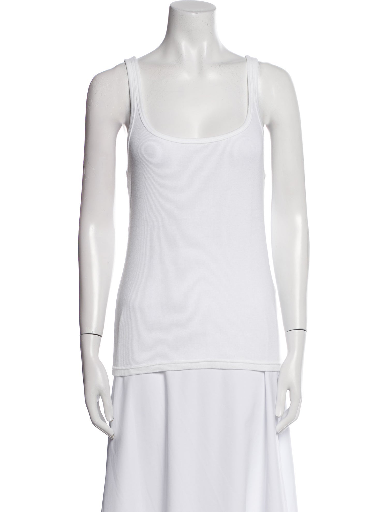 Ralph Lauren Black Label Square Neckline Sleeveless Top