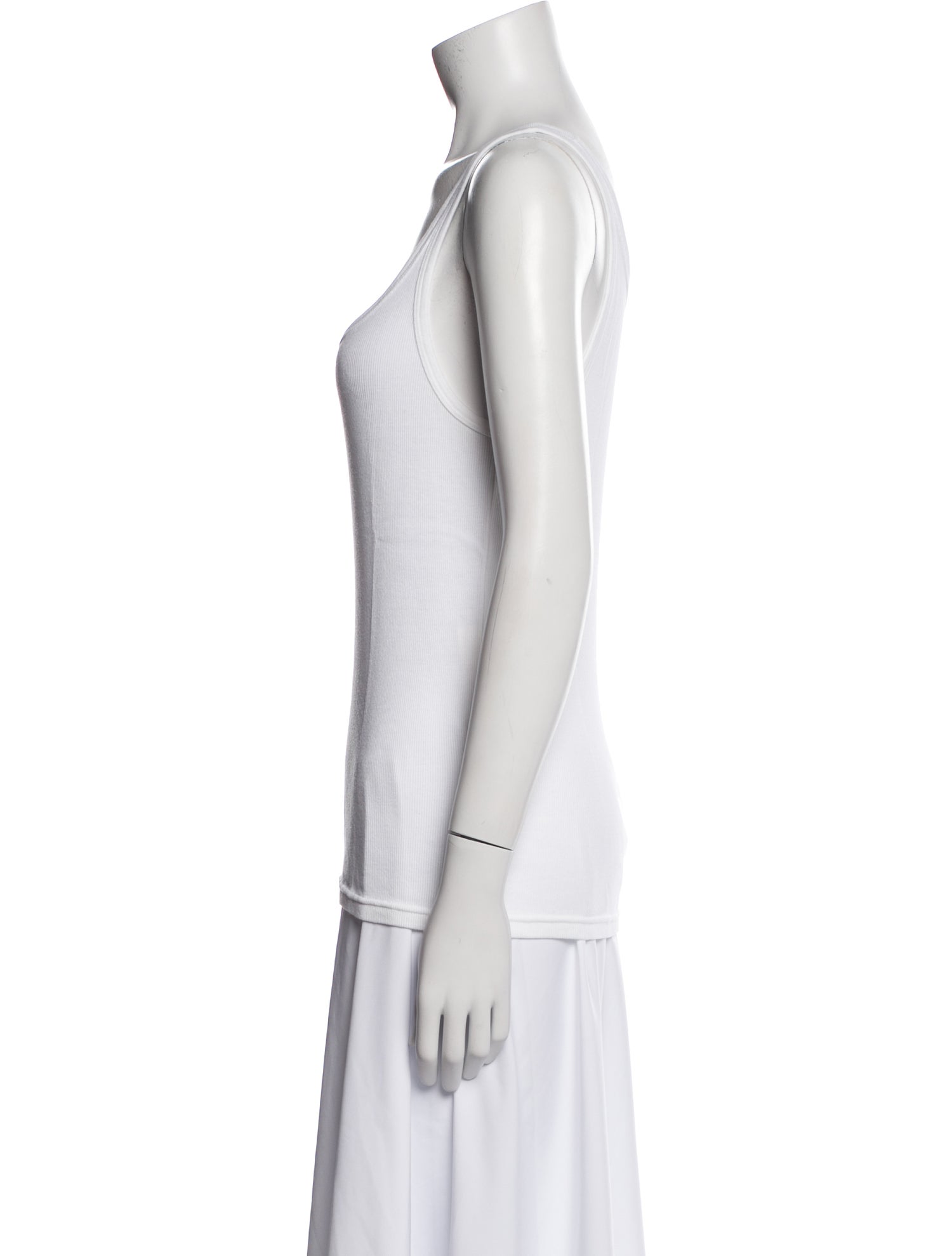 Ralph Lauren Black Label Square Neckline Sleeveless Top