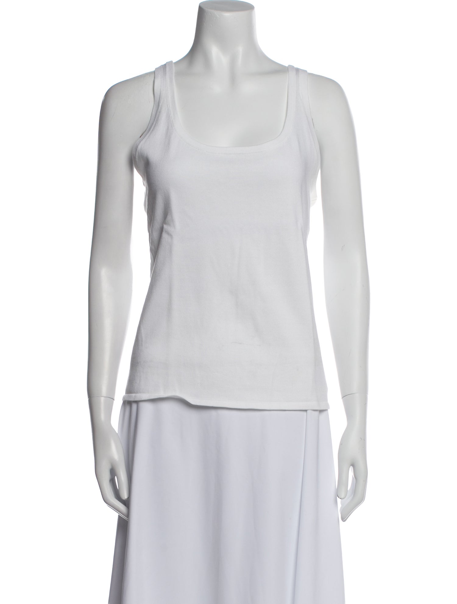 Ralph Lauren Black Label Scoop Neck Sleeveless Top