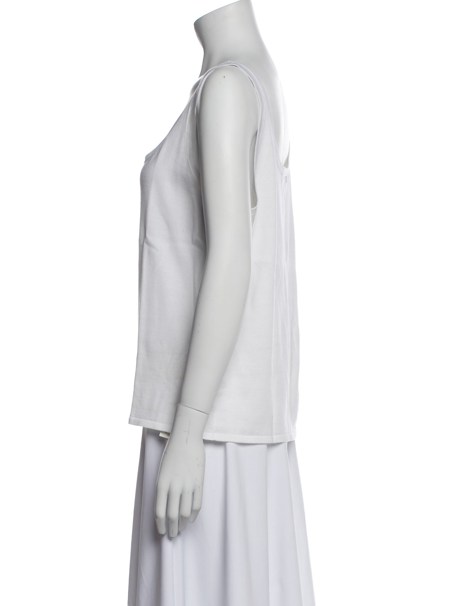 Ralph Lauren Black Label Scoop Neck Sleeveless Top