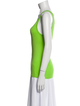 Ralph Lauren Black Label Scoop Neck Sleeveless Top