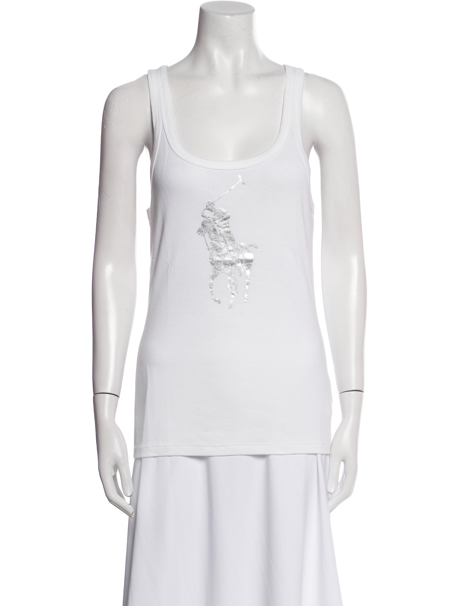 Ralph Lauren Black Label Scoop Neck Sleeveless Top