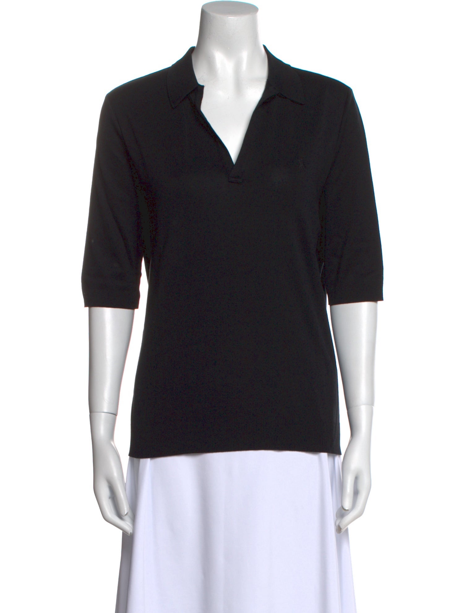 Ralph Lauren Black Label V-Neck Three-Quarter Sleeve Polo