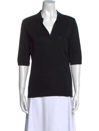 Ralph Lauren Black Label V-Neck Three-Quarter Sleeve Polo