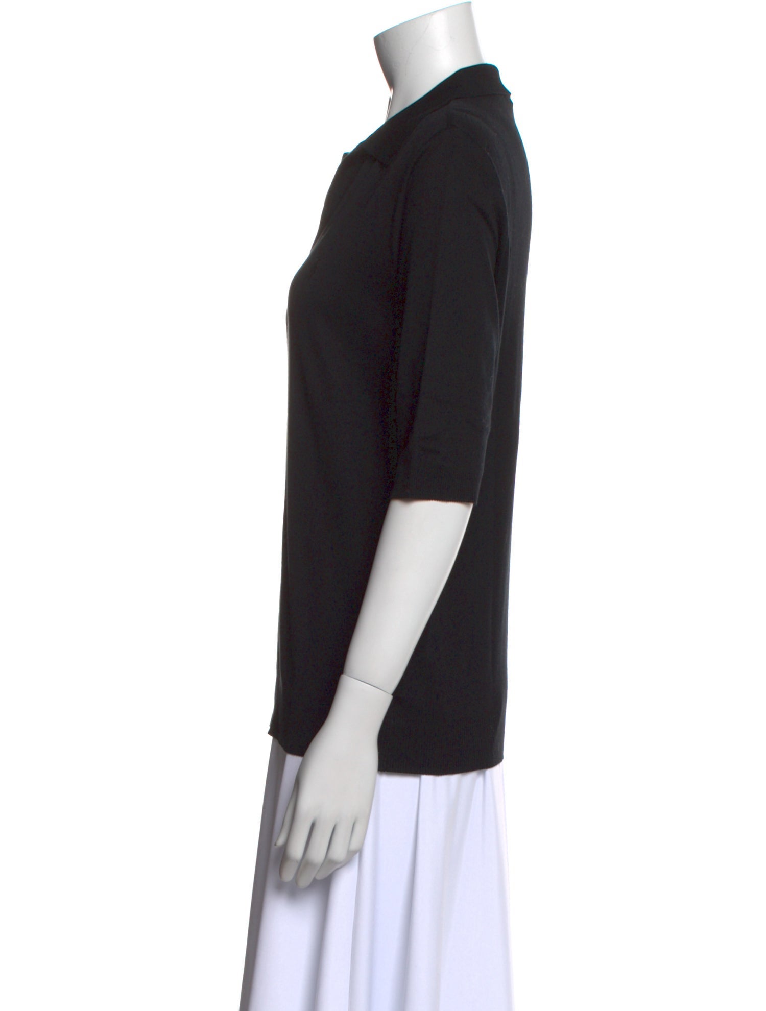 Ralph Lauren Black Label V-Neck Three-Quarter Sleeve Polo