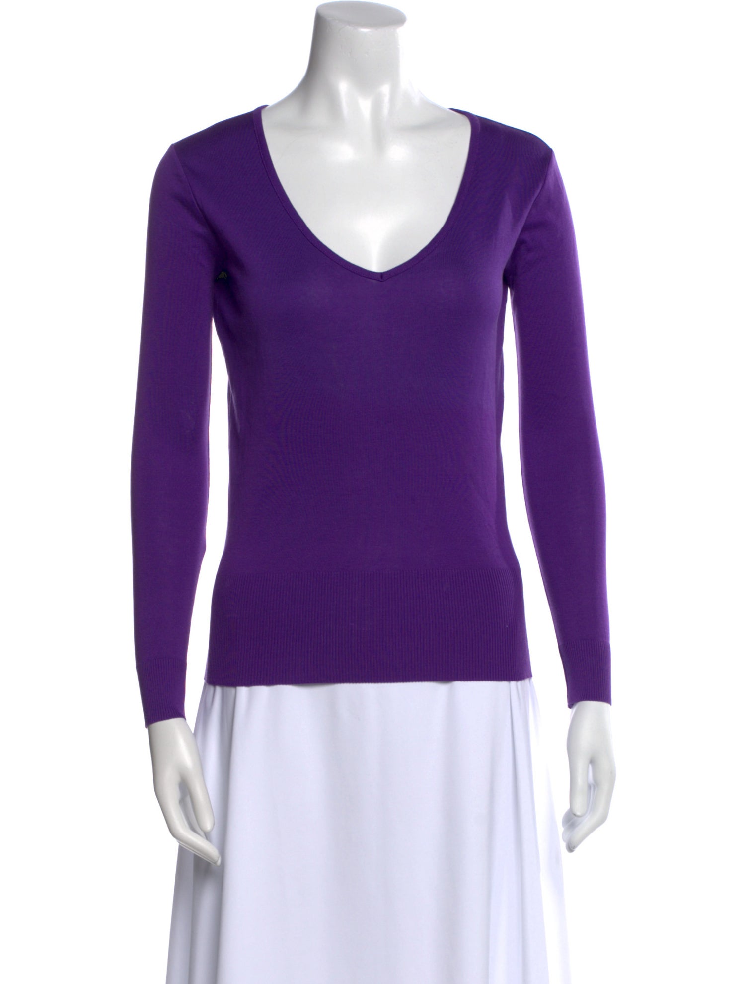 Ralph Lauren Black Label V-Neck Long Sleeve Top