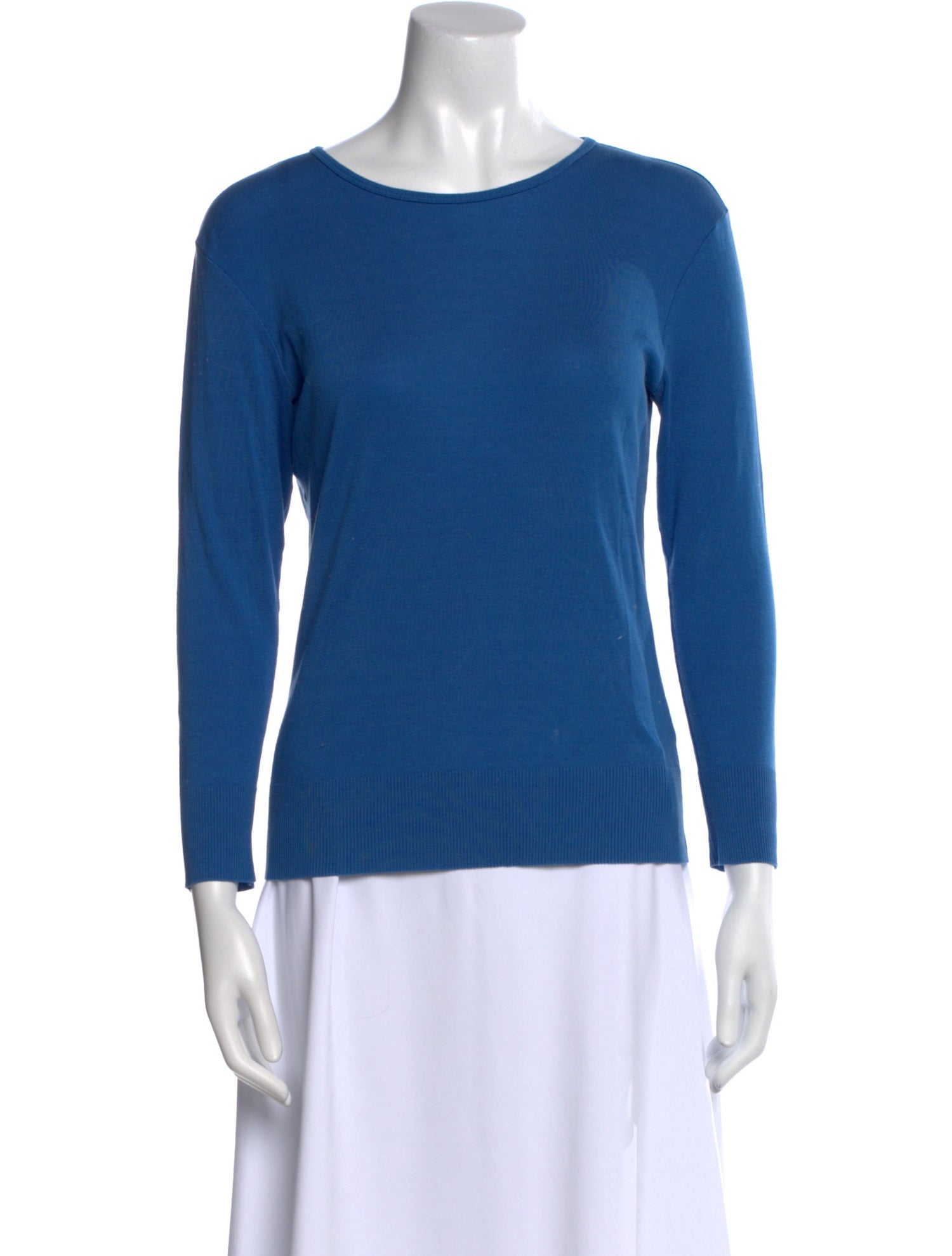 Ralph Lauren Black Label Scoop Neck Three-Quarter Sleeve T-Shirt