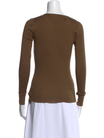 Ralph Lauren Black Label V-Neck Long Sleeve Top