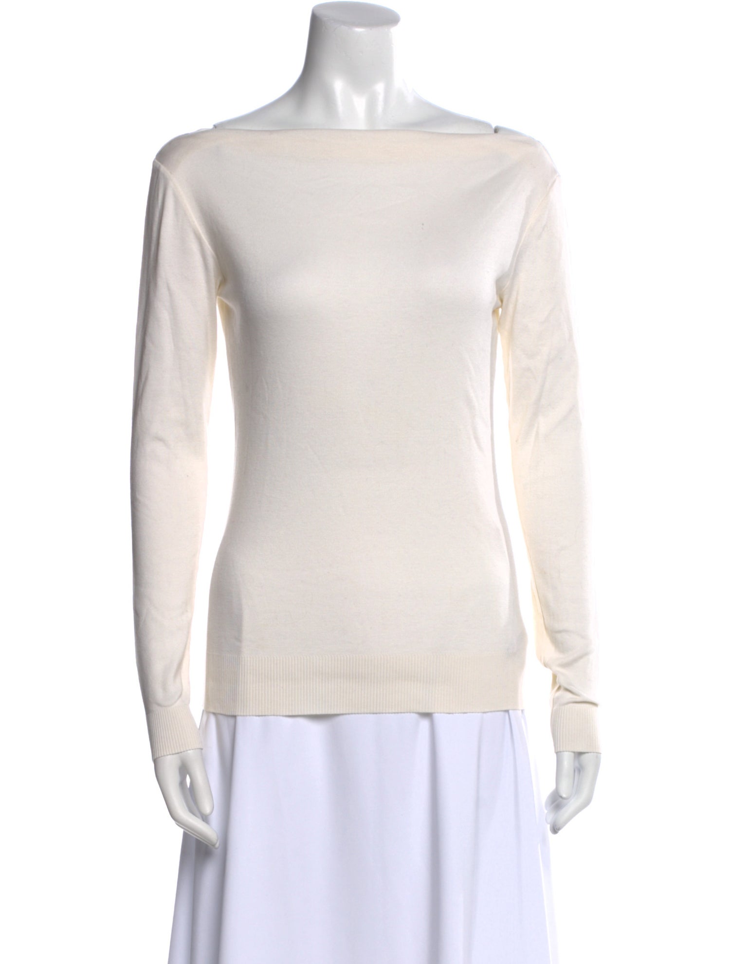 Ralph Lauren Black Label Bateau Neckline Long Sleeve Sweatshirt