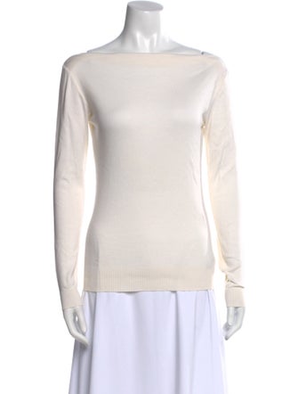 Ralph Lauren Black Label Bateau Neckline Long Sleeve Sweatshirt