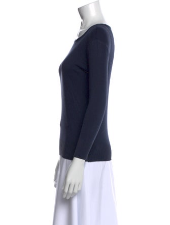 Ralph Lauren Black Label Scoop Neck Three-Quarter Sleeve T-Shirt