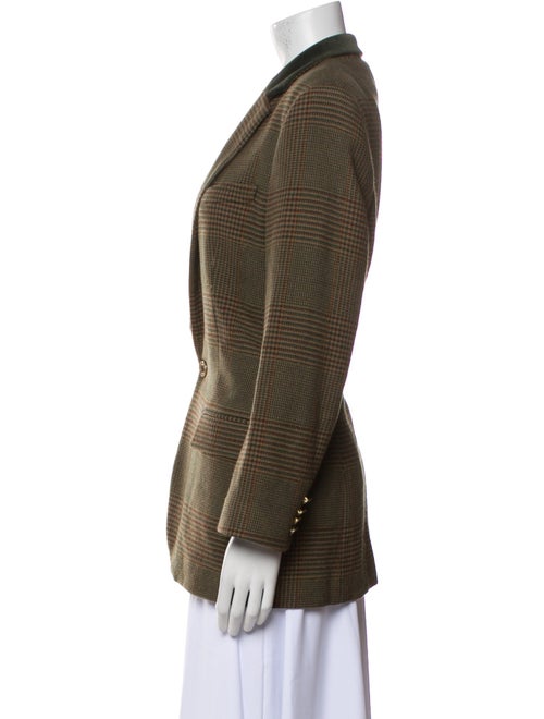 Ralph Lauren Black Label Wool Houndstooth Print Blazer