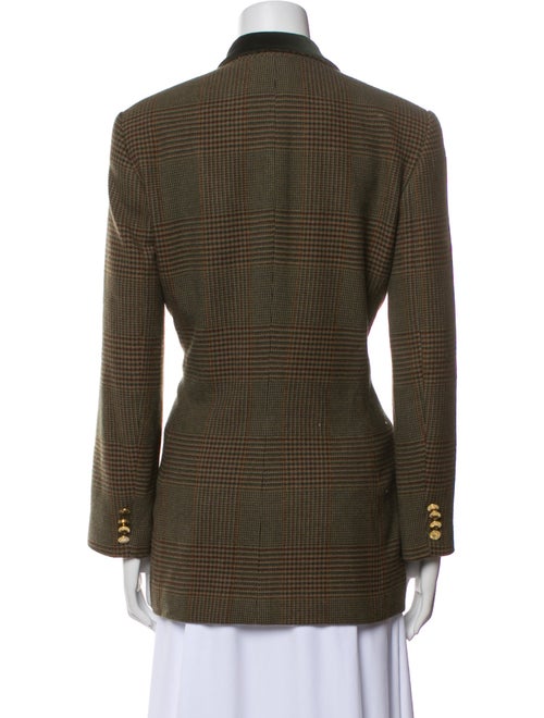 Ralph Lauren Black Label Wool Houndstooth Print Blazer