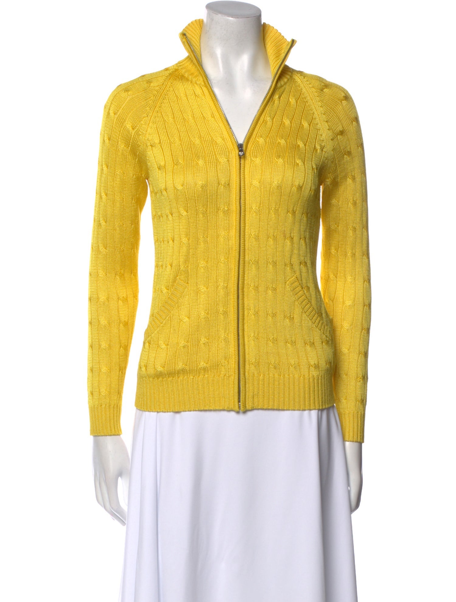 Ralph Lauren Black Label Silk V-Neck Sweater