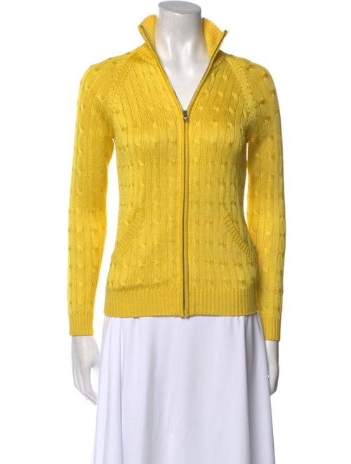 Ralph Lauren Black Label Silk V-Neck Sweater