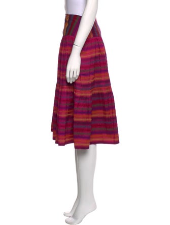 Ralph Lauren Black Label Silk Knee-Length Skirt