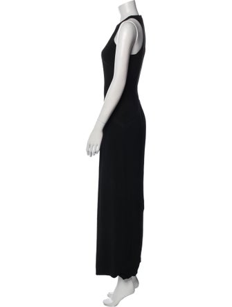 Ralph Lauren Black Label Crew Neck Long Dress