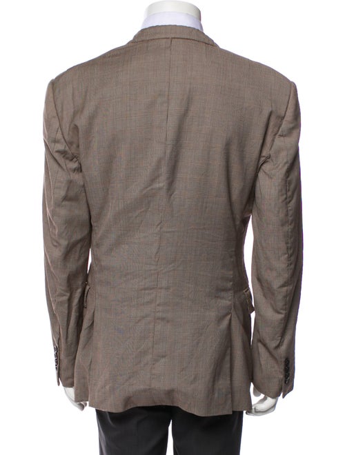 Ralph Lauren Black Label Wool Plaid Print Blazer