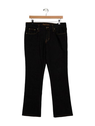 Ralph Lauren Black Label Mid-Rise Wide Leg Jeans