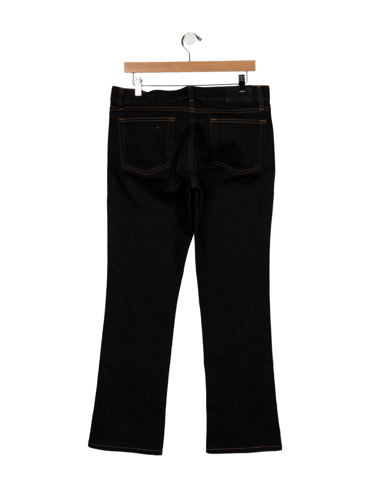 Ralph Lauren Black Label Mid-Rise Wide Leg Jeans