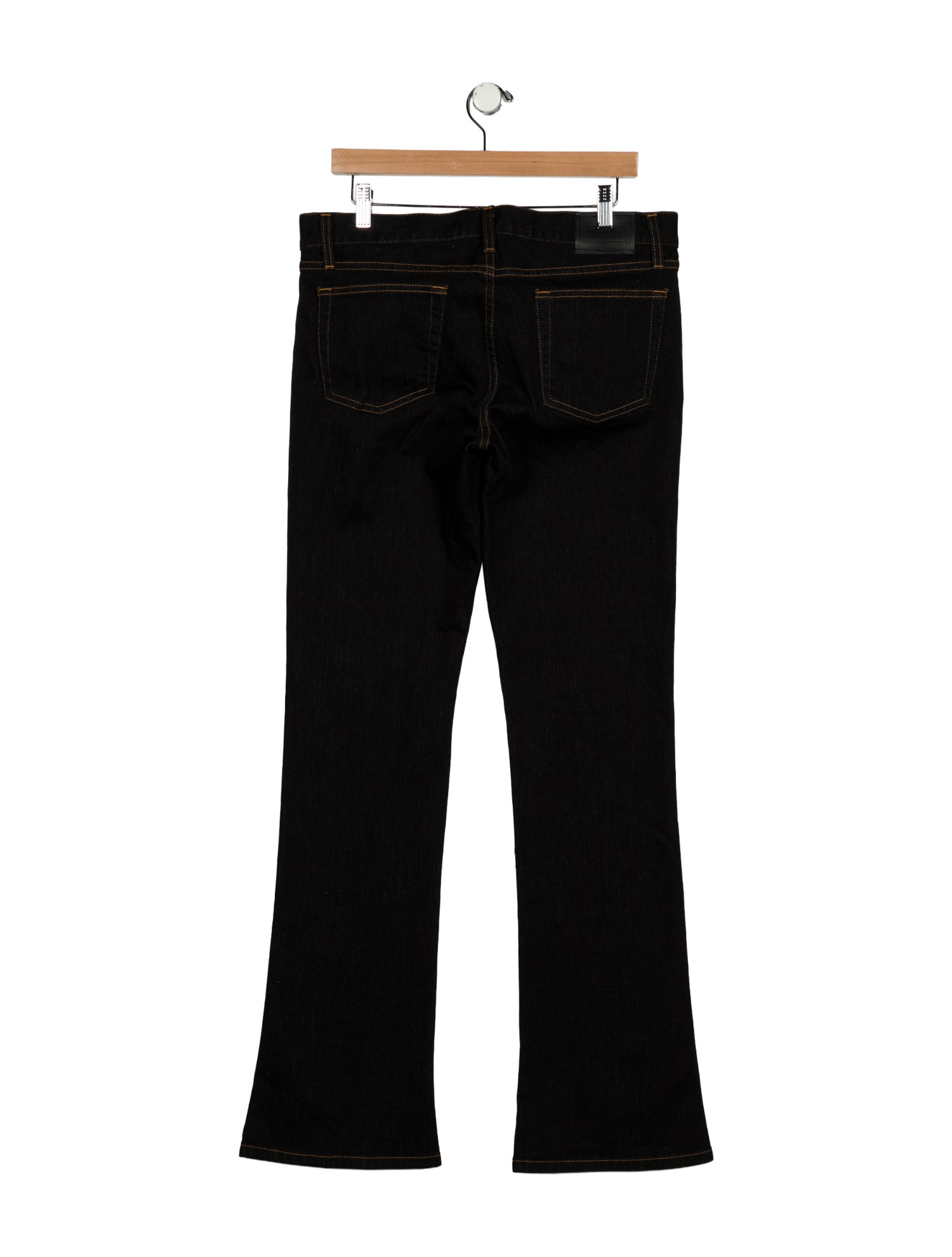 Ralph Lauren Black Label Mid-Rise Wide Leg Jeans