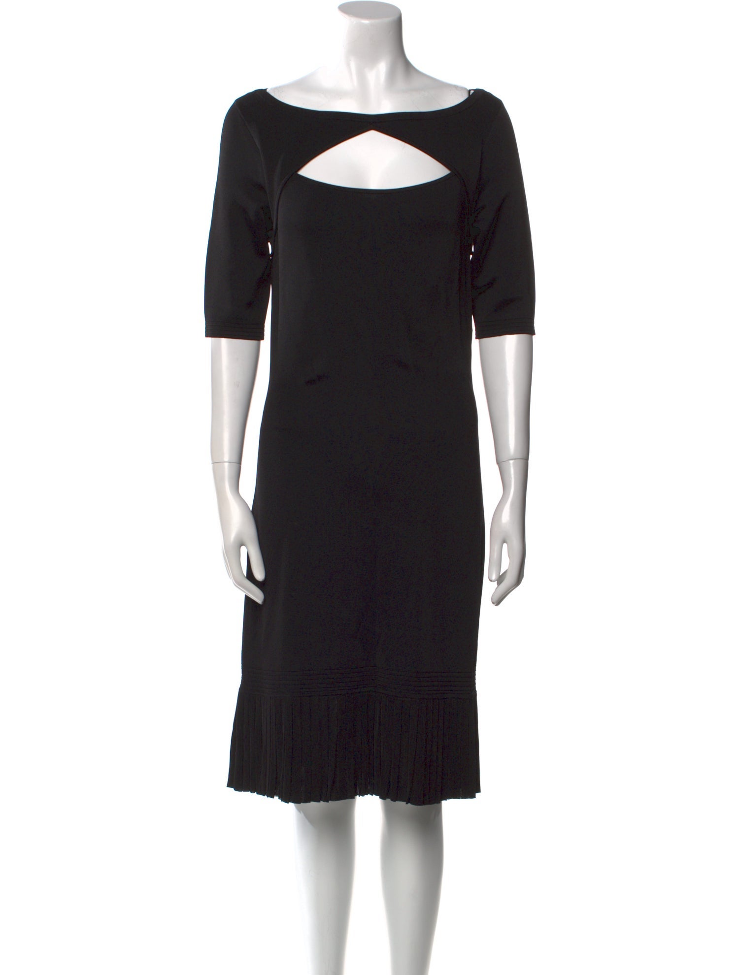 Ralph Lauren Black Label Bateau Neckline Knee-Length Dress
