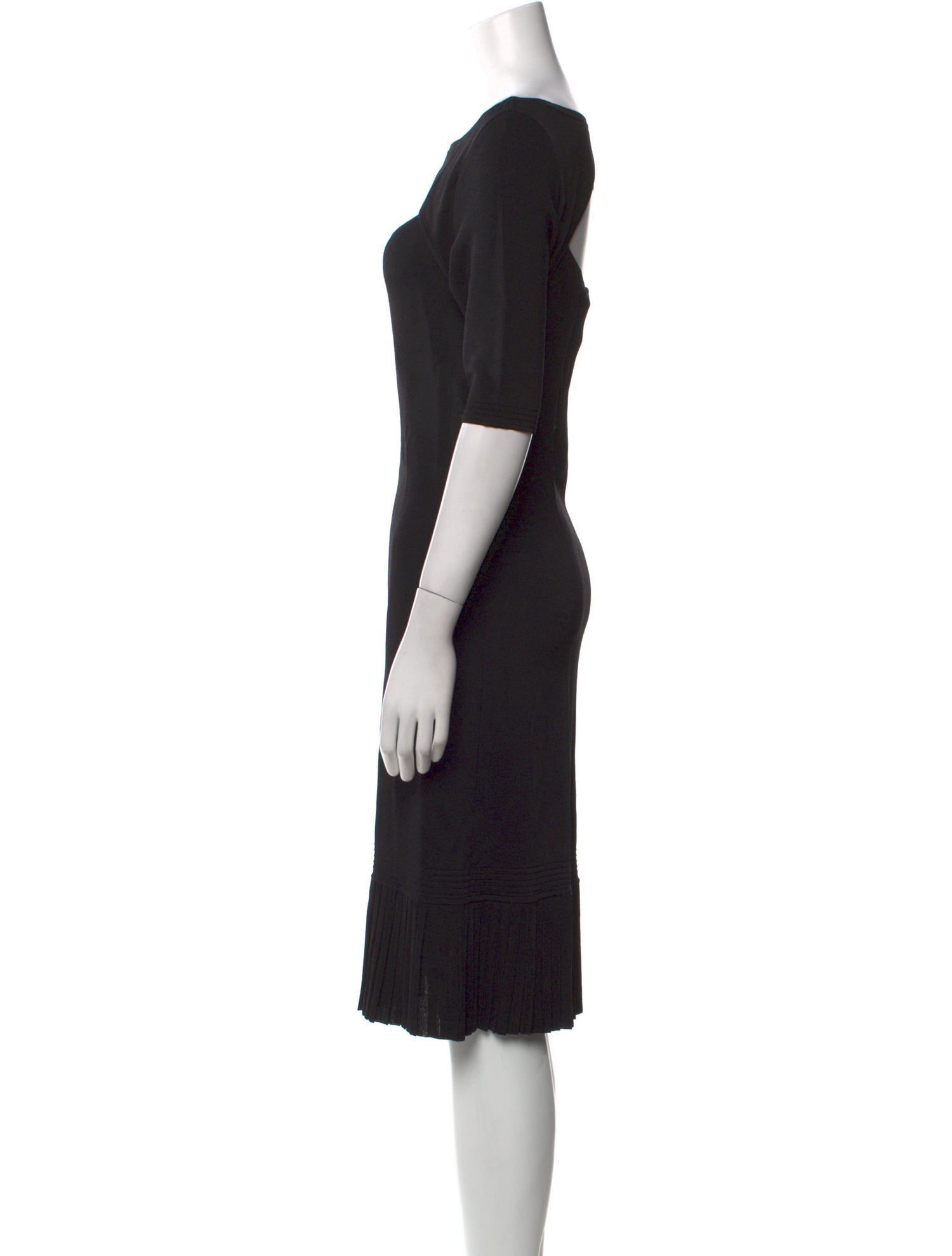 Ralph Lauren Black Label Bateau Neckline Knee-Length Dress