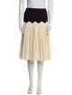 Ralph Lauren Black Label Colorblock Pattern Midi Length Skirt