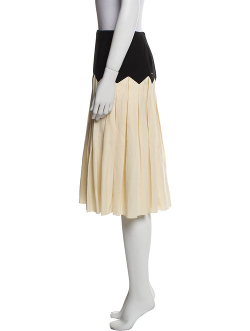 Ralph Lauren Black Label Colorblock Pattern Midi Length Skirt