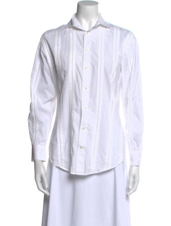 Ralph Lauren Black Label Long Sleeve Button-Up Top