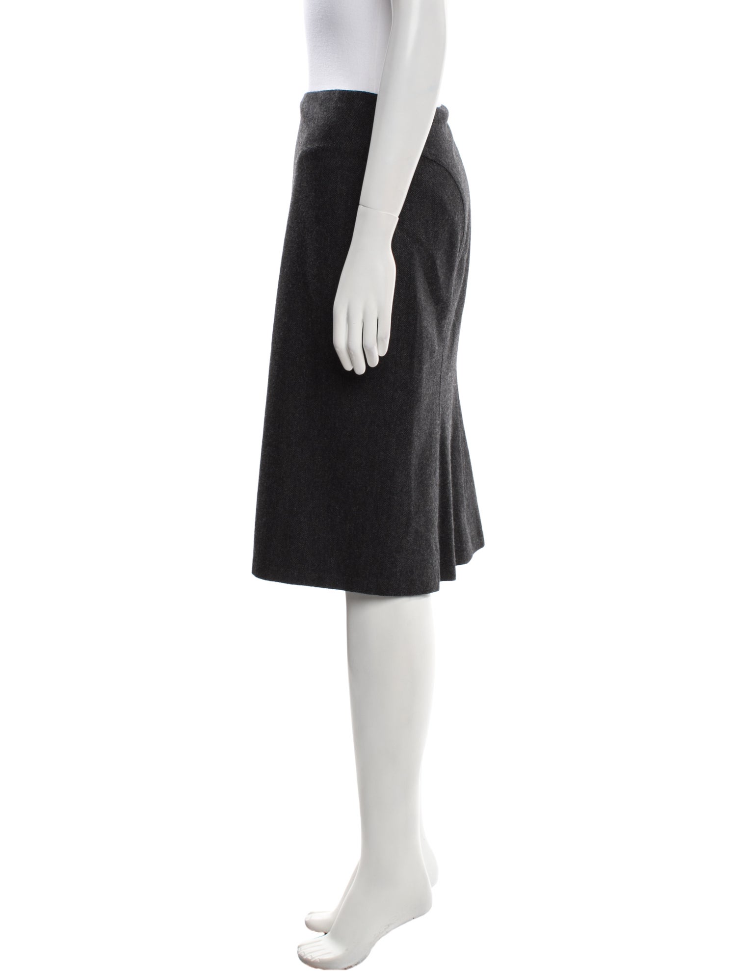 Ralph Lauren Black Label Wool Knee-Length Skirt