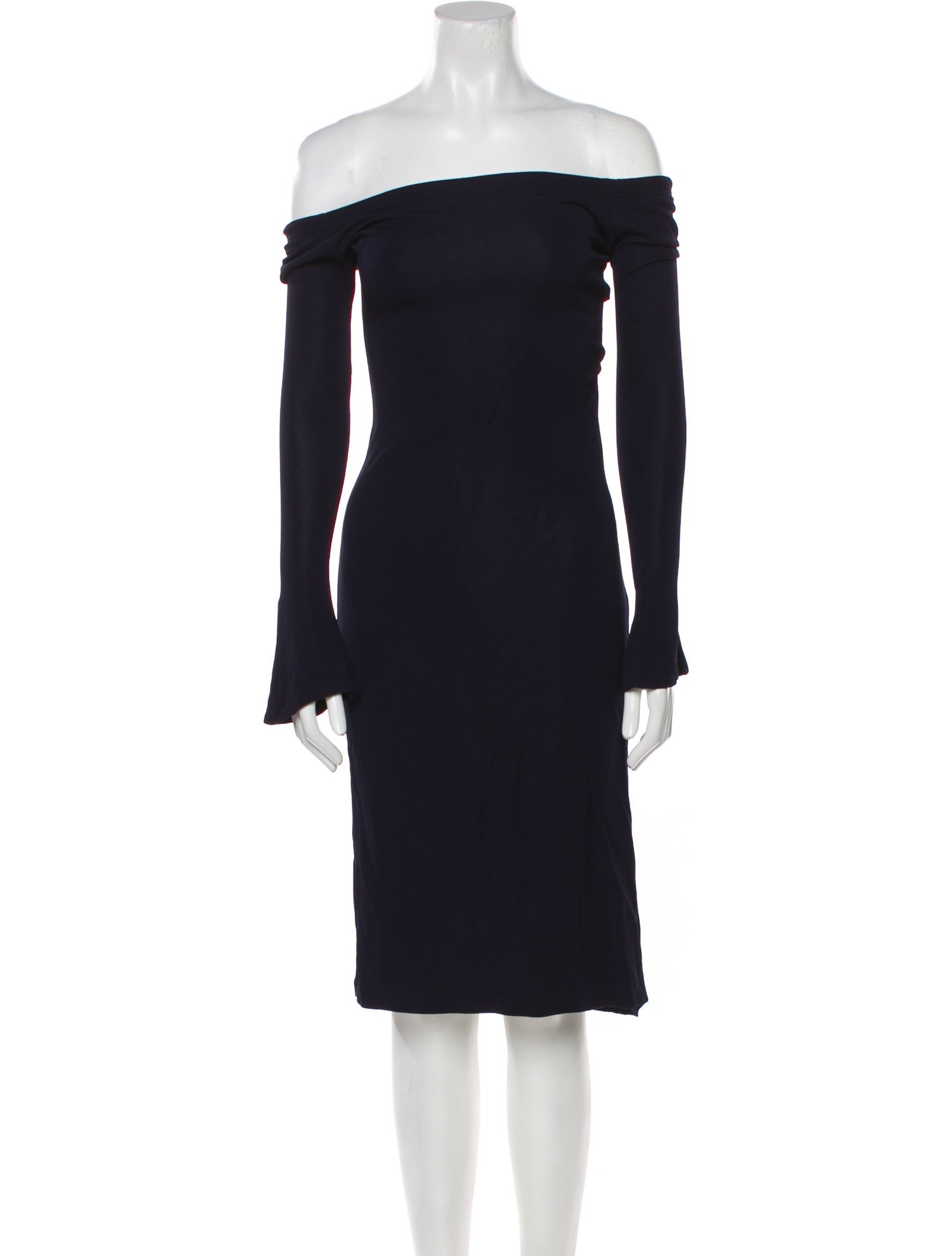 Ralph Lauren Black Label Cashmere Knee-Length Dress