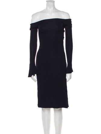 Ralph Lauren Black Label Cashmere Knee-Length Dress