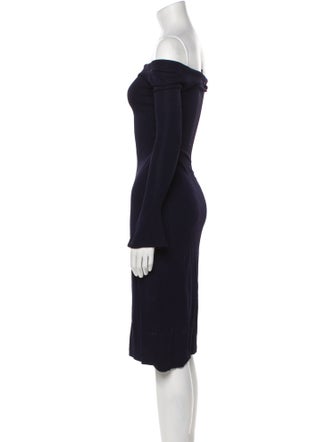 Ralph Lauren Black Label Cashmere Knee-Length Dress