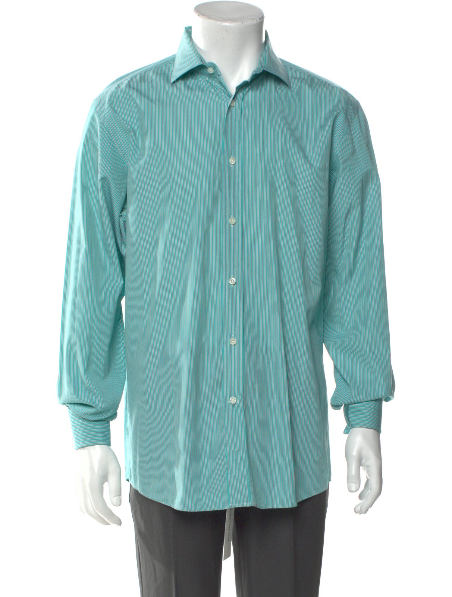 Ralph Lauren Black Label Striped Long Sleeve Dress Shirt