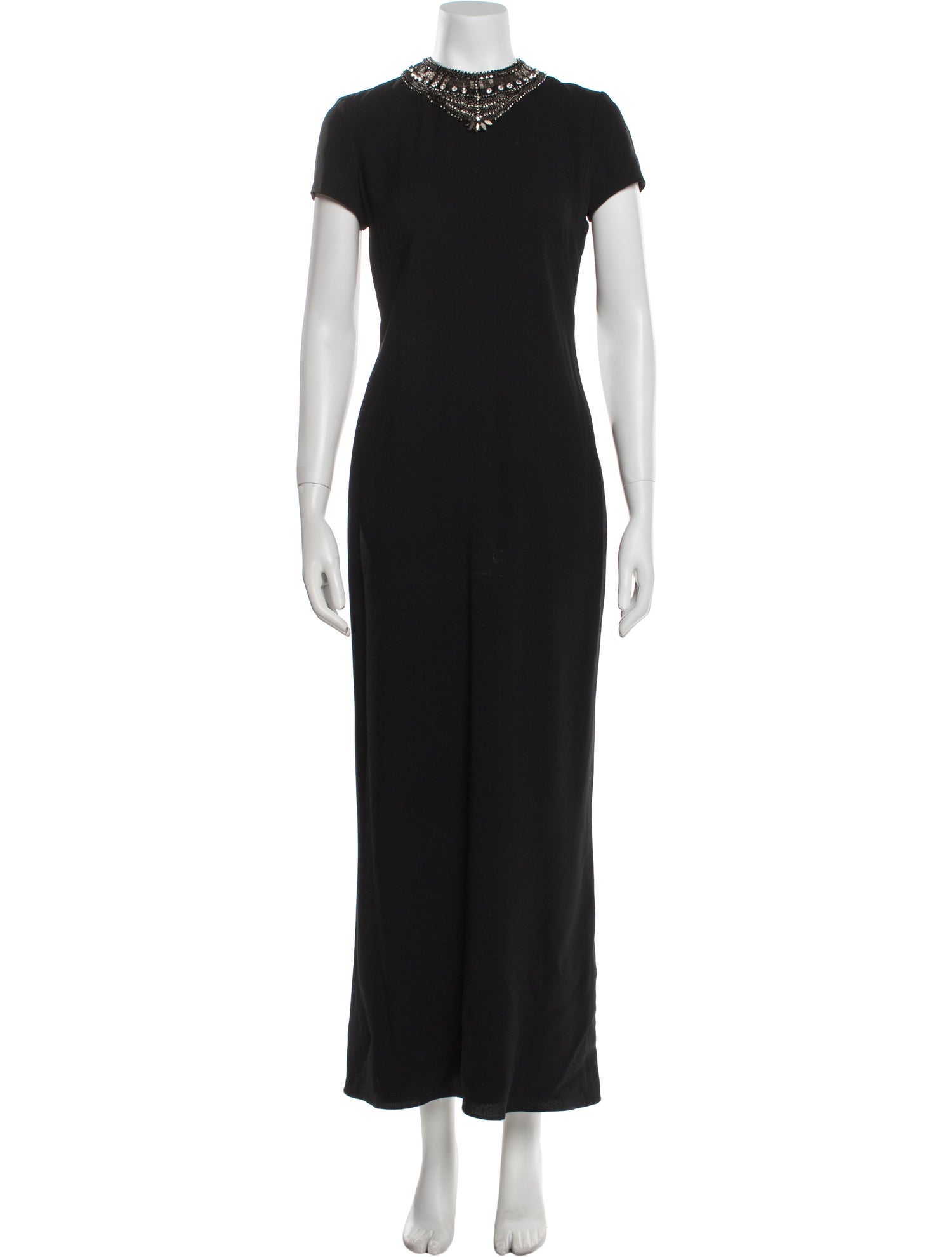 Ralph Lauren Black Label Mock Neck Long Dress