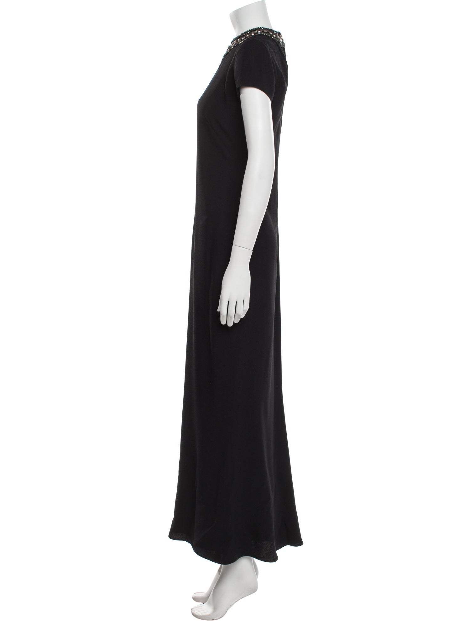 Ralph Lauren Black Label Mock Neck Long Dress