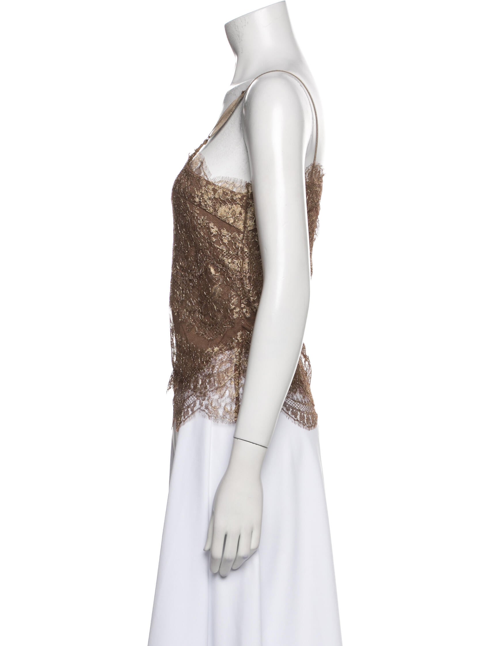 Ralph Lauren Black Label Square Neckline Sleeveless Top