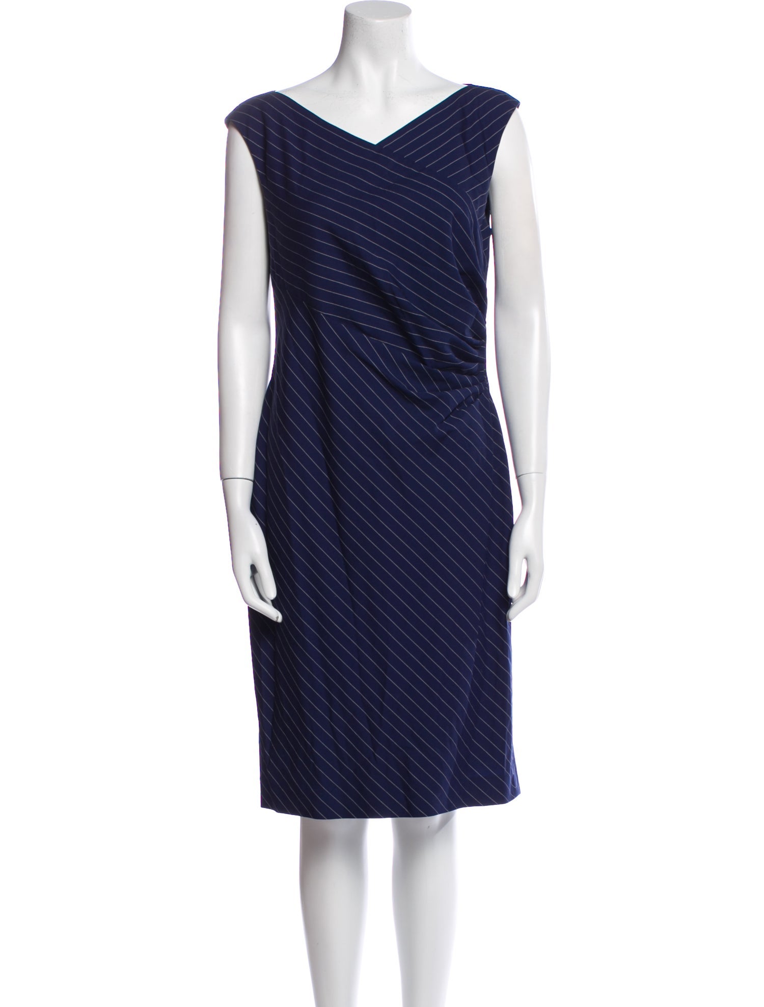 Ralph Lauren Black Label Wool Knee-Length Dress