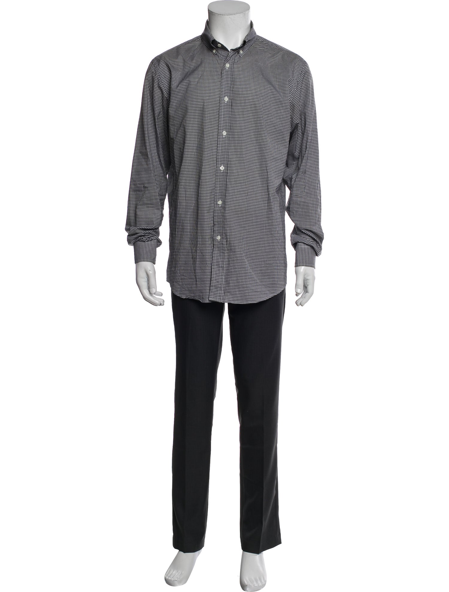 Ralph Lauren Black Label Plaid Print Long Sleeve Shirt