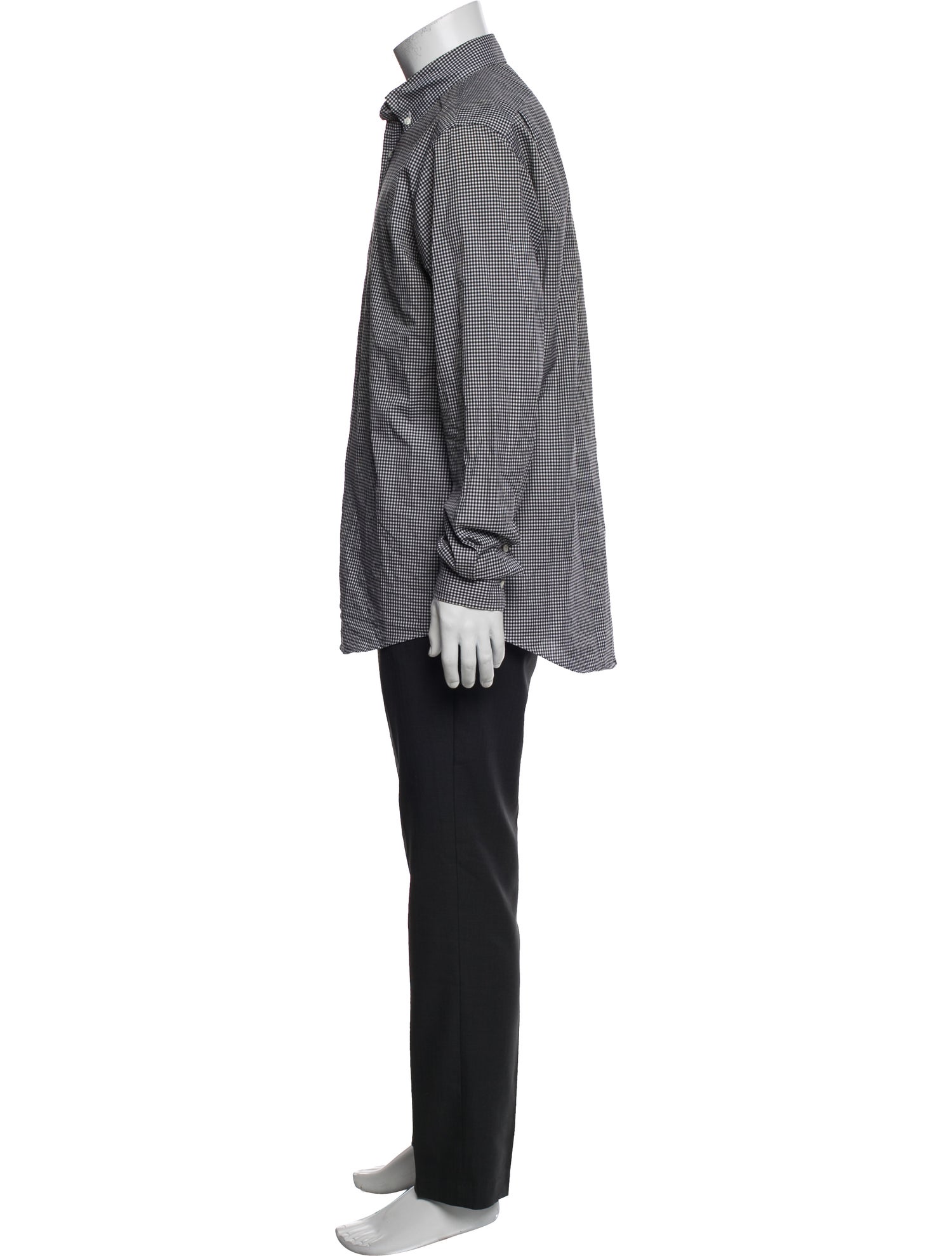 Ralph Lauren Black Label Plaid Print Long Sleeve Shirt